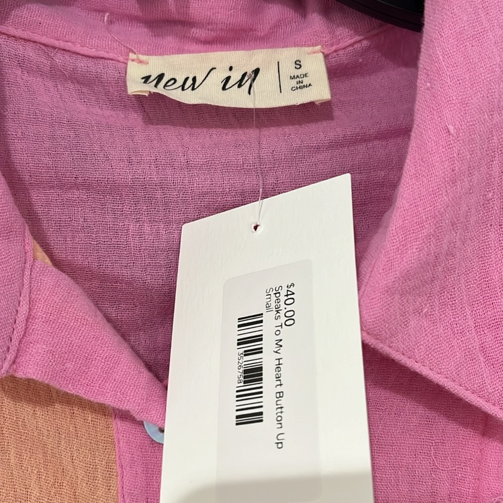 Color block button up - Picture 2 of 2